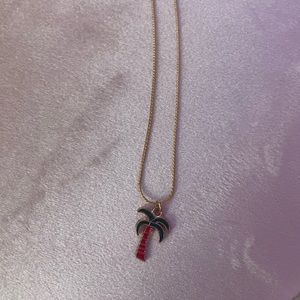 Palm tree necklace